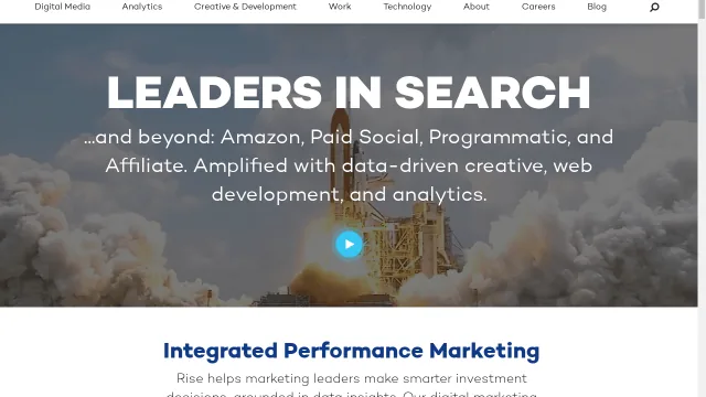 Rise Interactive website screenshot
