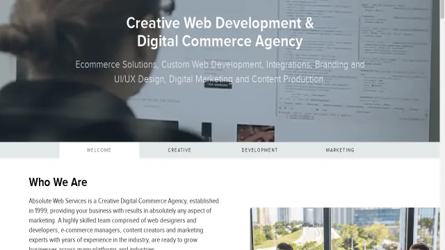 Absolute Web website screenshot