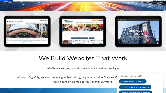 ePageCity website screenshot