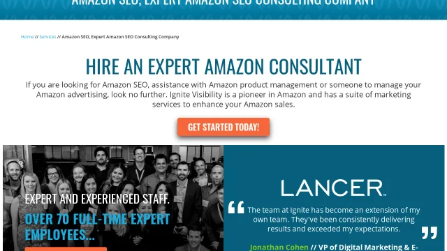 Ignite Visibility website screenshot