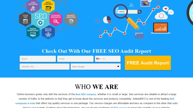 IndeedSEO website screenshot
