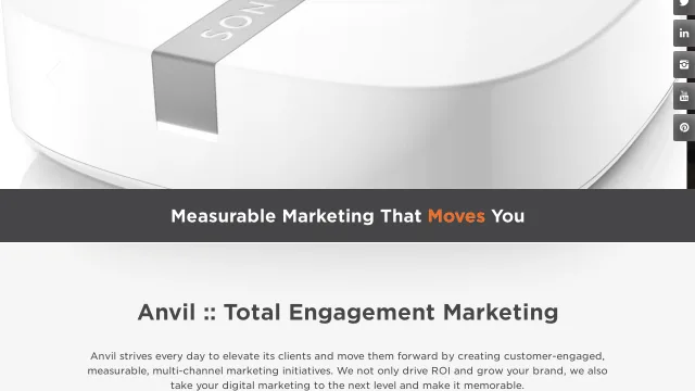 Anvil Media website screenshot