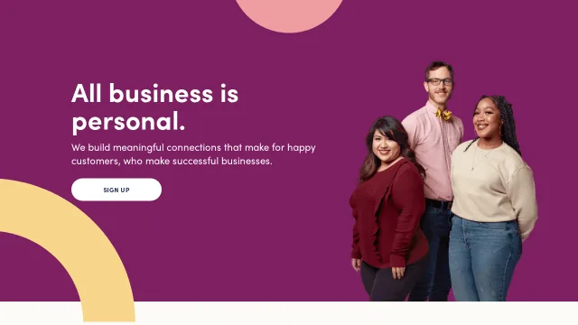 Ruby Receptionists website screenshot