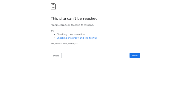 Meers website screenshot