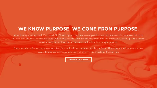 Porter Novelli website screenshot