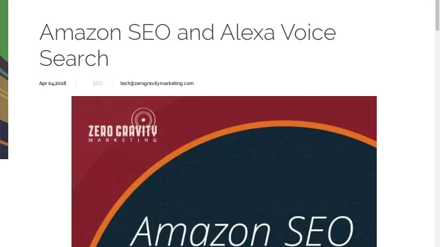 Zero Gravity Marketing website screenshot