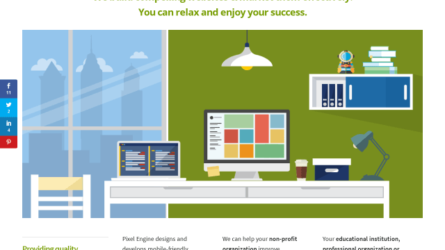 Pixel Engine website screenshot