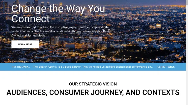 The Search Agency website screenshot