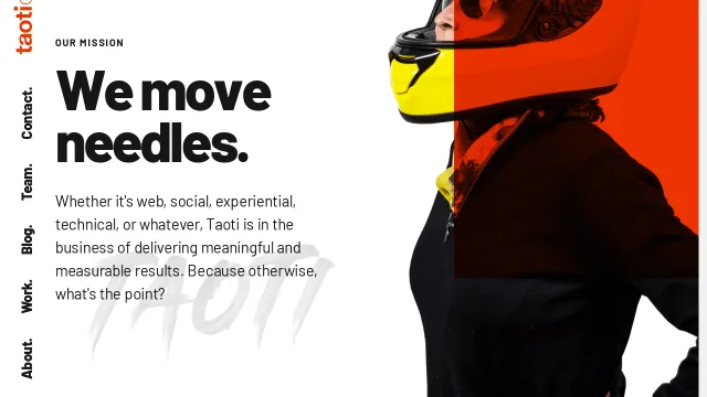 Taoti Creative website screenshot