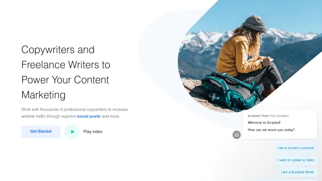 Scripted website screenshot