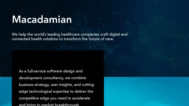Macadamian website screenshot