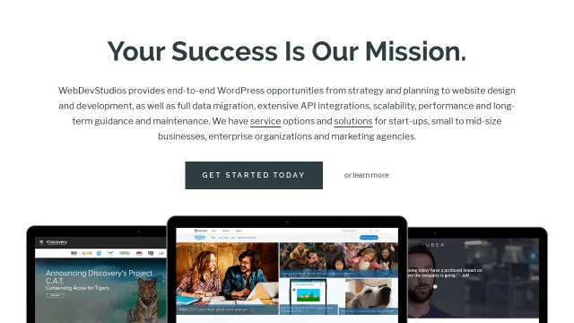 Web Dev Studios website screenshot