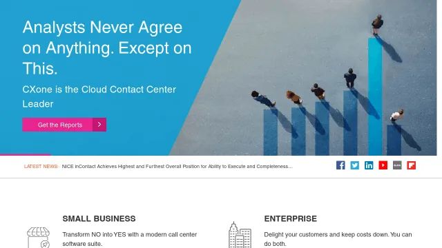 inContact website screenshot