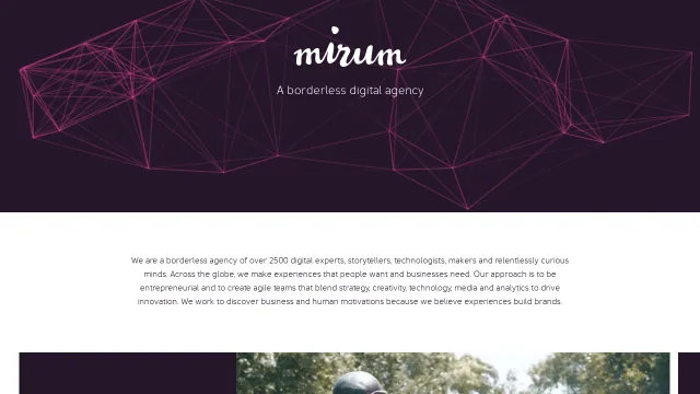 Mirum Agency website screenshot