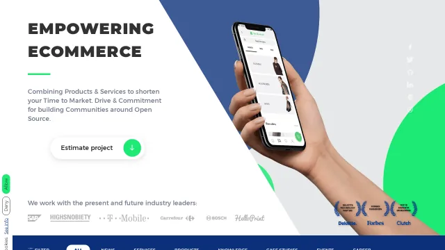 Divante website screenshot