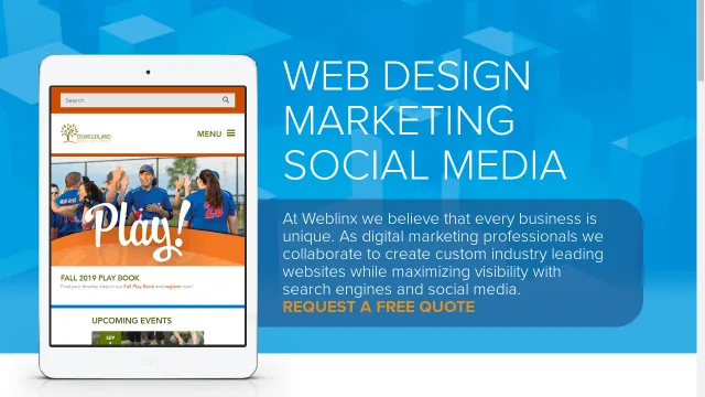 Weblinx Inc. website screenshot
