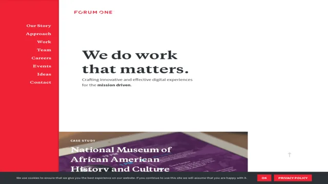 Forum One website screenshot