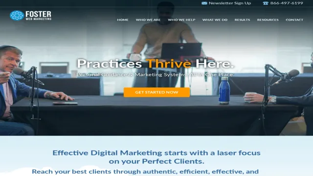 Foster Web Marketing website screenshot