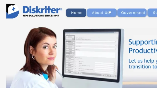 Diskriter website screenshot