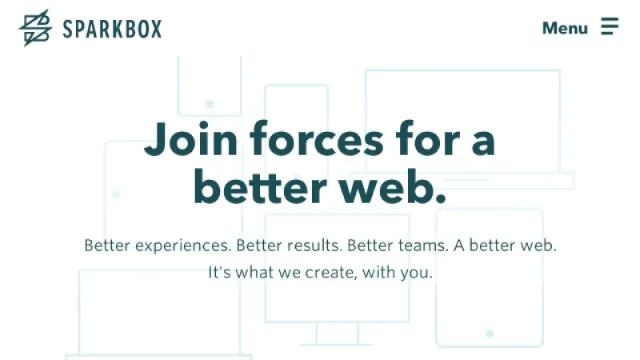 Sparkbox website screenshot