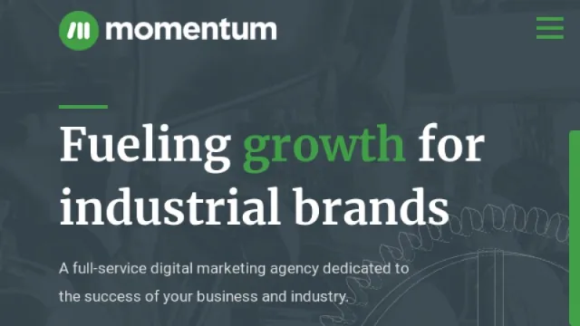 Momentum website screenshot
