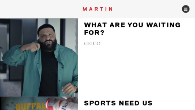 Martin Agency website screenshot