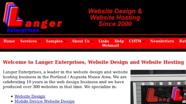 Langer Enterprises website screenshot