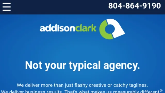 Addison Clark website screenshot