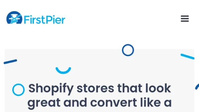 First Pier website screenshot