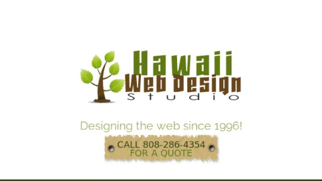 Hawaii Web Design Studio website screenshot