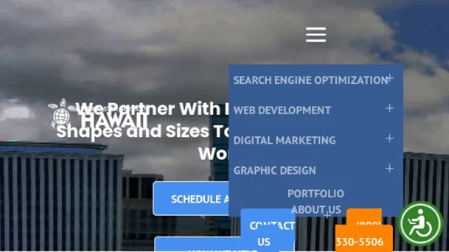 Webmaster Services Hawaii website screenshot