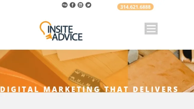 Insite Advice website screenshot