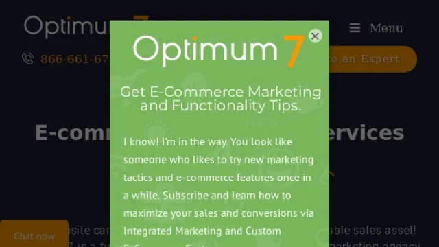 Optimum7 website screenshot