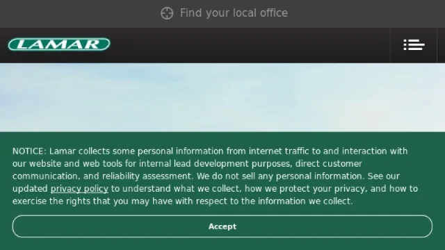 Lamar Advertising website screenshot