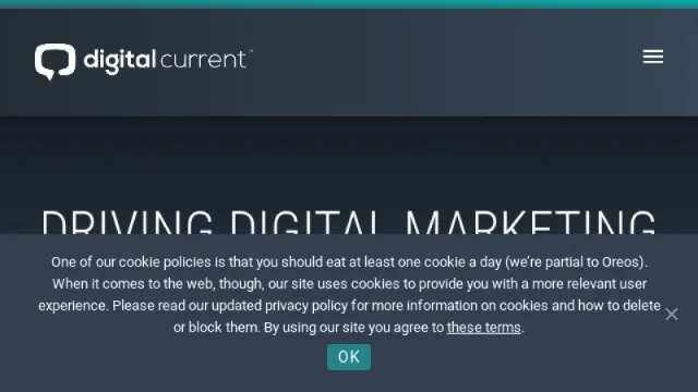 Digital Current website screenshot