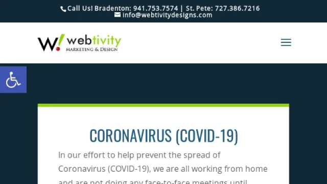 Webtivity Design Solutions website screenshot