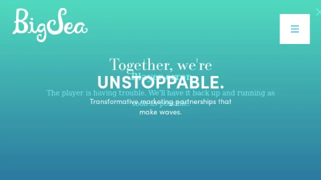 Big Sea website screenshot