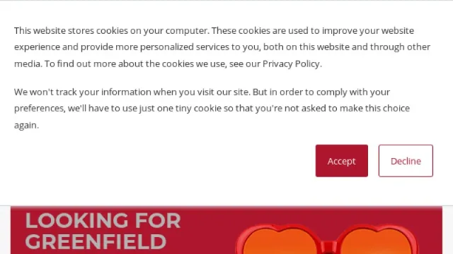 Greenfield Belser website screenshot
