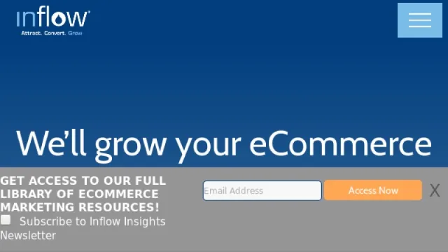Inflow website screenshot