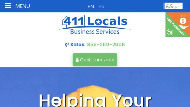 411 Locals website screenshot