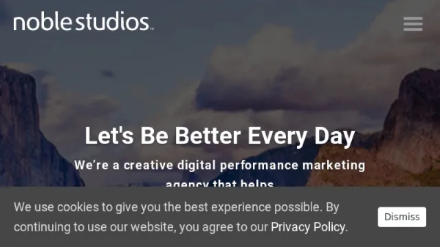 Noble Studios website screenshot