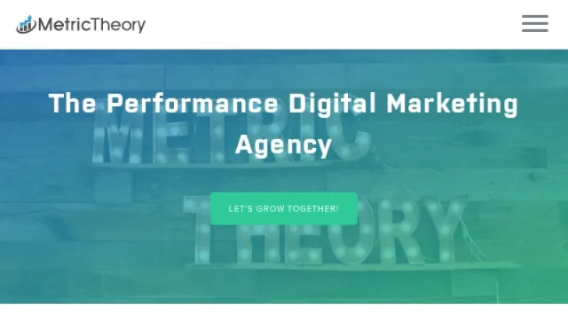 Metric Theory website screenshot