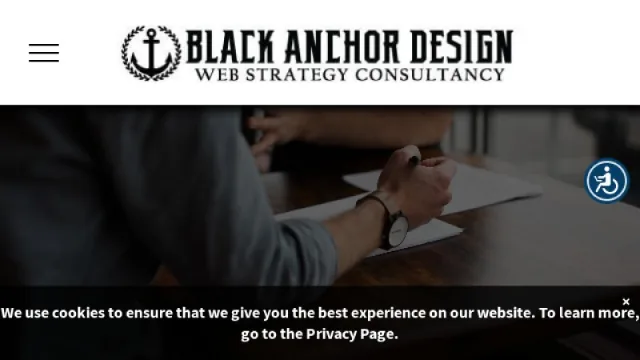 Black Anchor Design website screenshot