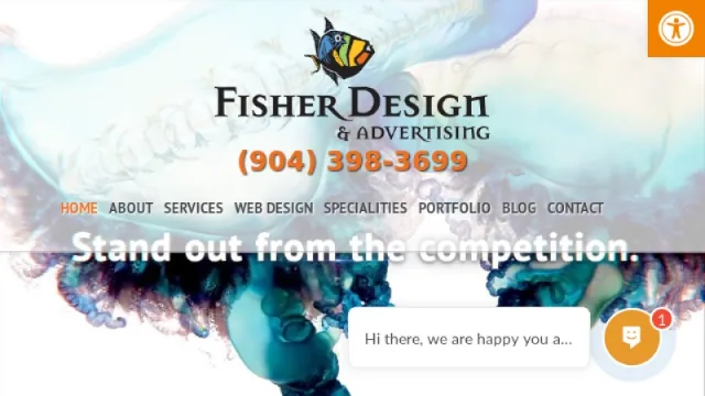 Fisher Design & Advertising website screenshot