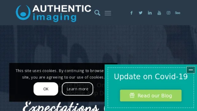 Authentic Imaging LLC website screenshot