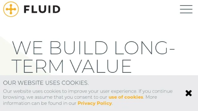 Fluid Advertising website screenshot