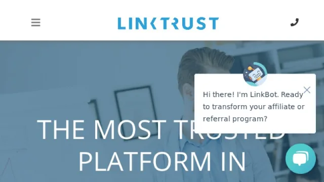 LinkTrust website screenshot