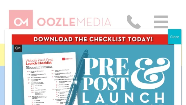 Oozle Media website screenshot
