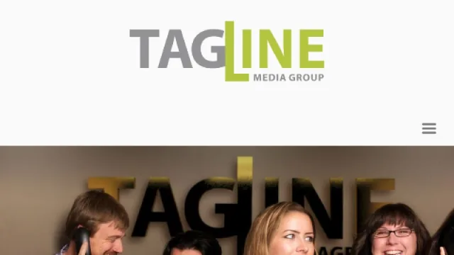 Tagline Media Group website screenshot