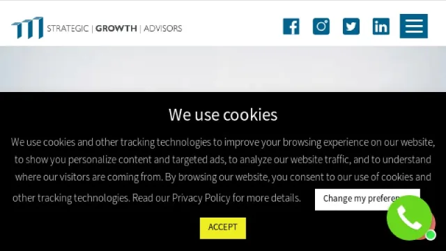 Strategic Growth Advisors website screenshot